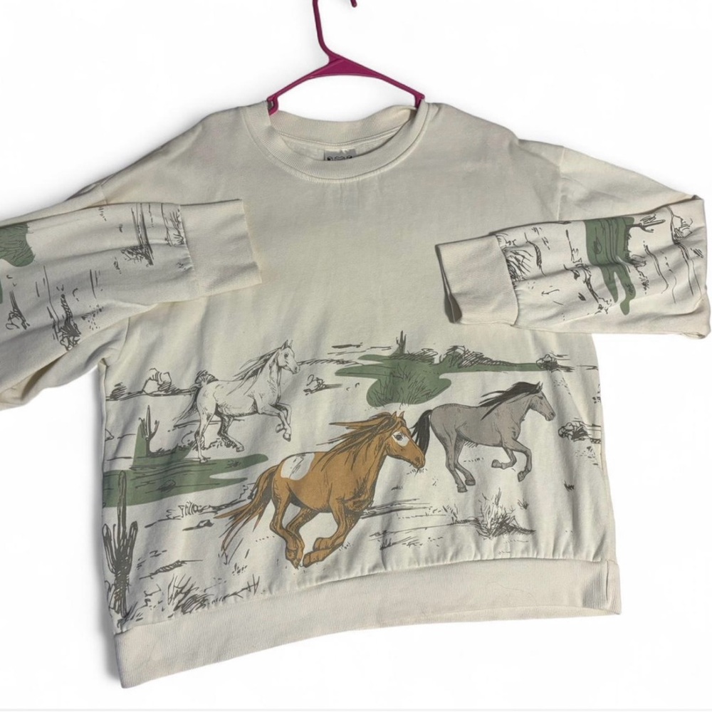 Horse Print Sweatshirt